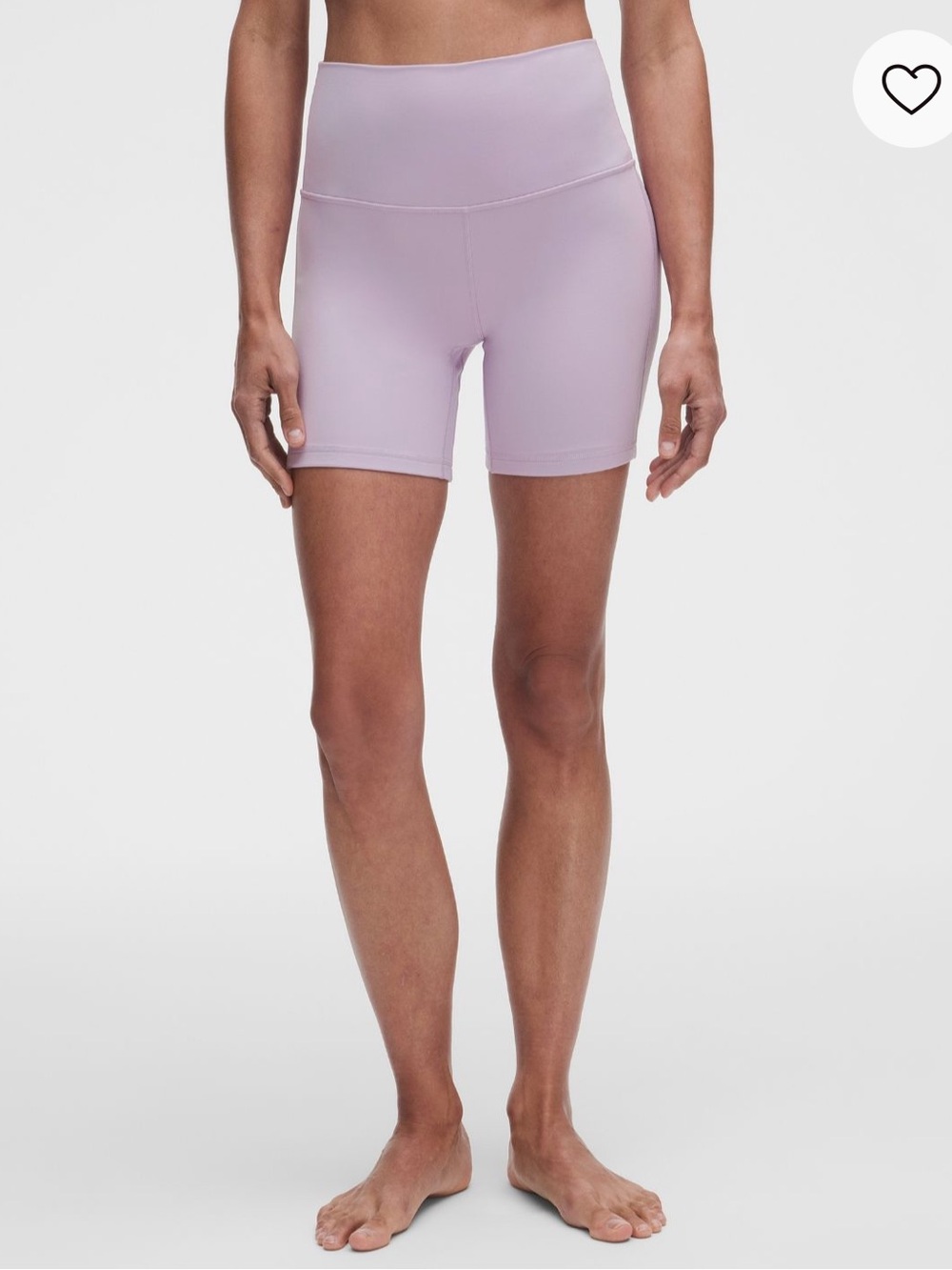 lululemon athletica Align High-Rise Bike Shorts in Lilac